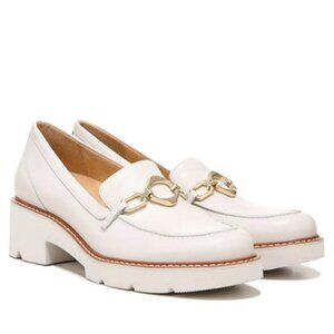 Naturalizer Dylan Lug Loafer in Satin Pearl